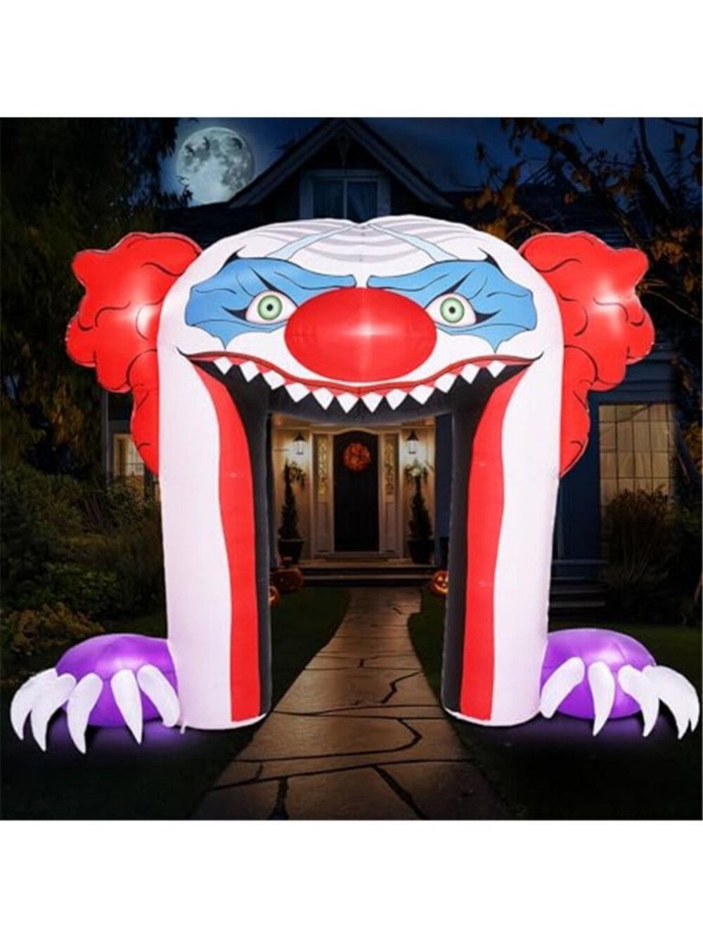 ZPISF Halloween Inflatables Giant 11 FT Creepy Clown Archway Outdoor